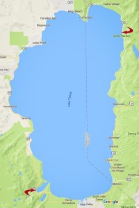 Lake Tahoe map