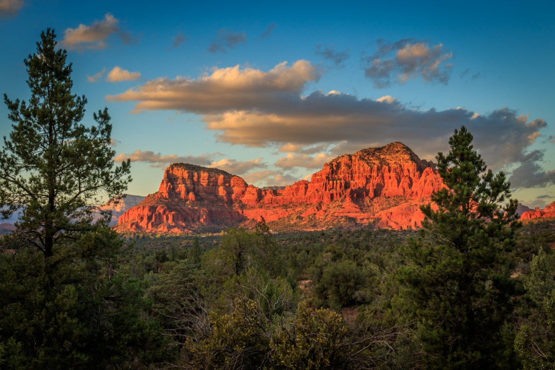 Sunset on Twin Buttes