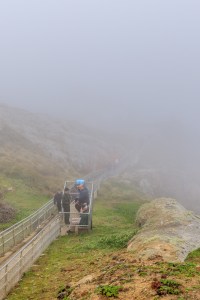 Thick fog near Point Reyes Lighthouse