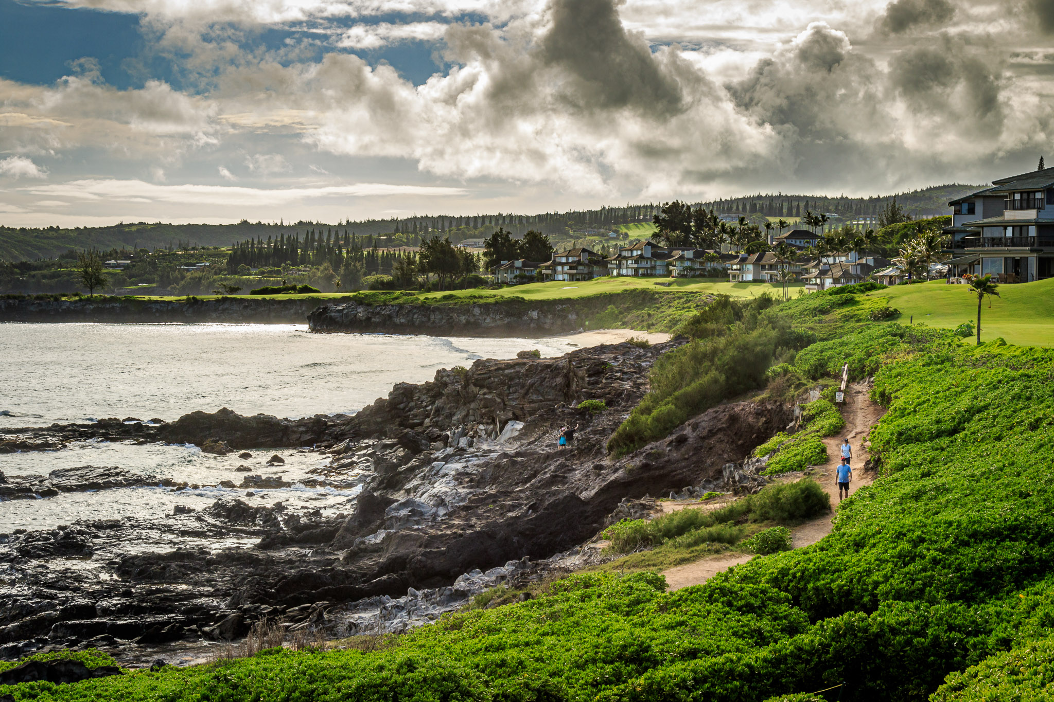 Hiking the Kapalua Trail in the morning